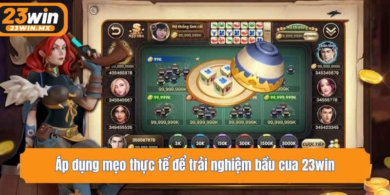 Áp dụng mẹo thực tế để trải nghiệm bầu cua 23win