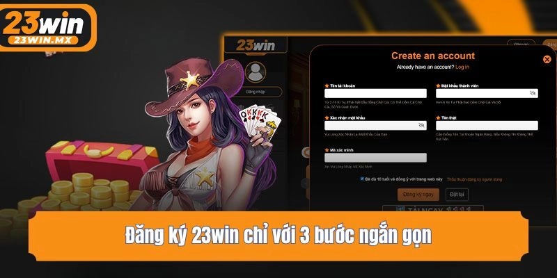 Đăng ký 23win chỉ với 3 bước ngắn gọn